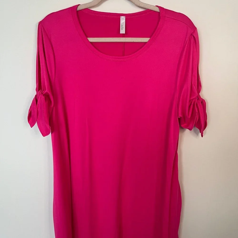 Ribbon Sleeve Knit Dress - Picture 5 of 11